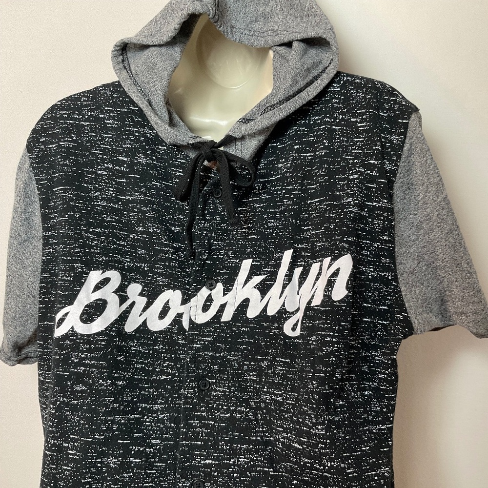 📦BROOKLYN t-shirt hoodie - SpaceDye Large Cotton Blend *DISCOUNTED SHIPPING*